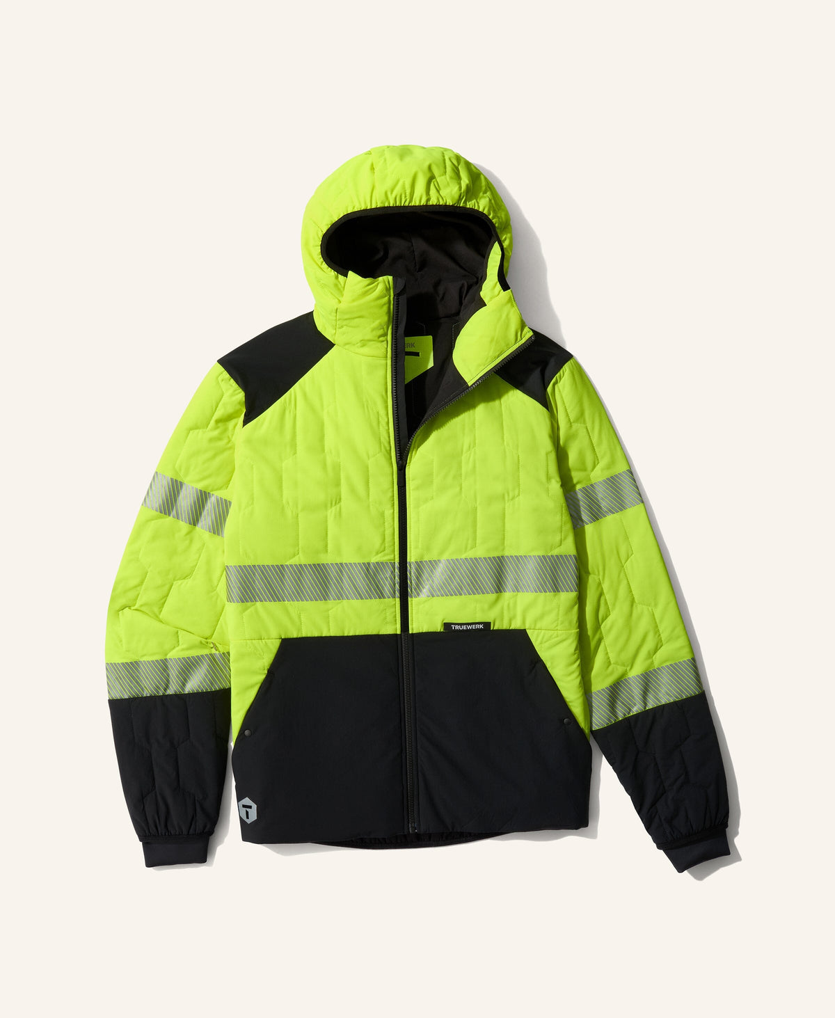 Woobie WerkJacket HiVis w/ Hood Truewerk Black/Vis Yellow S